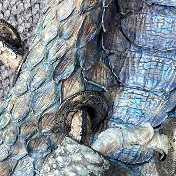 Large RETTA WOLFF Python Handbag Blues and Grays Snakeskin Bag Rare Made in USA - Picture 3 of 16